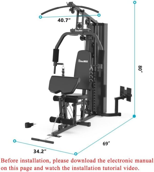 Home Gym Multifunctional Full Body Home Gym Equipment for Home Workout... - Image 6