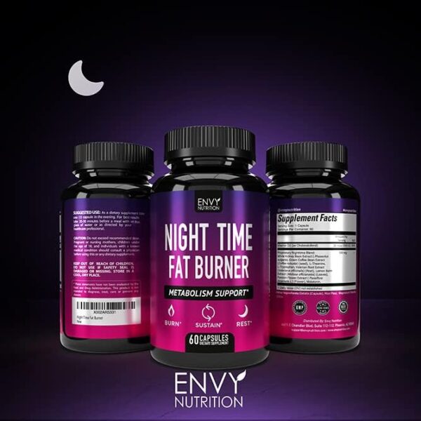 Night Time Fat Burner - Carb Blocker, Metabolism Booster, Appetite Sup... - Image 8
