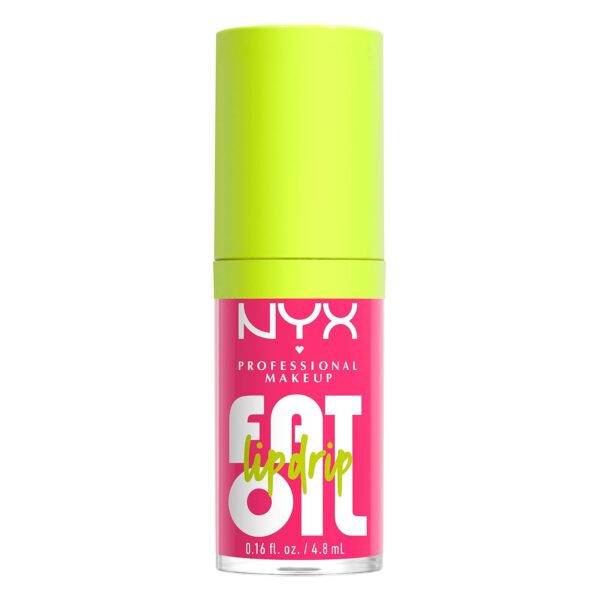 NYX PROFESSIONAL MAKEUP Fat Oil Lip Drip, Moisturizing Lip Oil Gloss, Vegan Tinted Formula, Up to 12 HR Hydration - Missed Call (Sheer Pink) - Image 11
