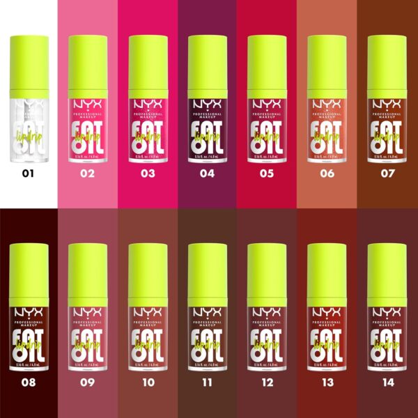 NYX PROFESSIONAL MAKEUP Fat Oil Lip Drip, Moisturizing Lip Oil Gloss, Vegan Tinted Formula, Up to 12 HR Hydration - Missed Call (Sheer Pink) - Image 6