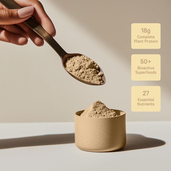 LyfeFuel Essentials Nutrition Shake - Not Your Average Meal Replacement Powder | 50+ Superfoods, Vegan Protein, Vitamins & Minerals | Low Carb Plant Based Breakfast Shake | Vanilla Flavor - Image 9