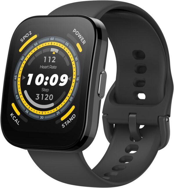 Amazfit Bip 5 Smart Watch 46mm, GPS, Amazon Alexa Built-in, Bluetooth Calling, 10-Day Battery, Heart-Rate & VO2 Max, Sleep Health Monitoring, AI Fitness Tracker App, for Android & iPhone, Black - Image 2
