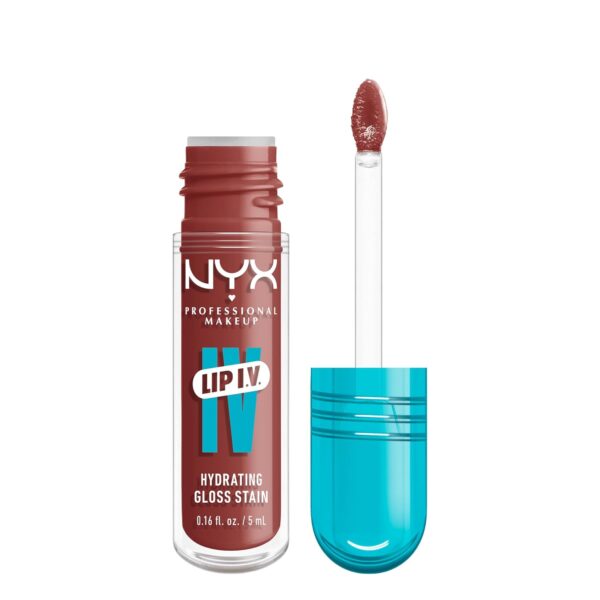 NYX PROFESSIONAL MAKEUP Lip IV Hydrating Glossy Lip Stain with 12HR Hydration - Hydra Honey (Brown) - Image 2