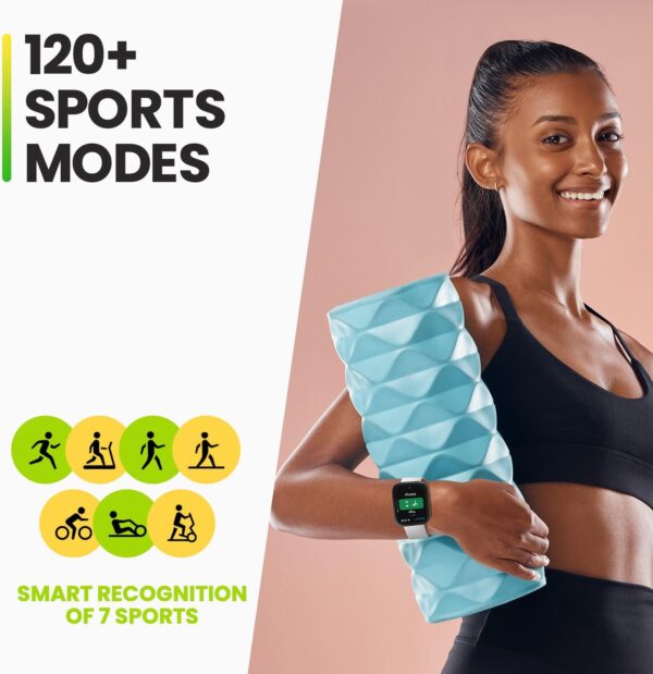 Amazfit Bip 5 Smart Watch 46mm, GPS, Amazon Alexa Built-in, Bluetooth Calling, 10-Day Battery, Heart-Rate & VO2 Max, Sleep Health Monitoring, AI Fitness Tracker App, for Android & iPhone, Black - Image 9