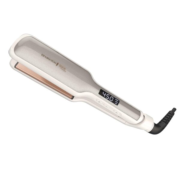 Remington Shine Therapy 2 inch Hair Straightener, Flat Iron Infused with Argan Oil & Keratin, Professional Ceramic Flat Iron for Less Frizz, Shiny & Smooth Hot Styling Tools - Image 2