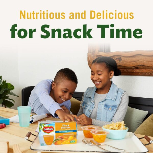 Del Monte FRUIT CUP Snacks, Family Pack, No Sugar Added, 12-Pack, 4 oz Variety Pack - Image 7