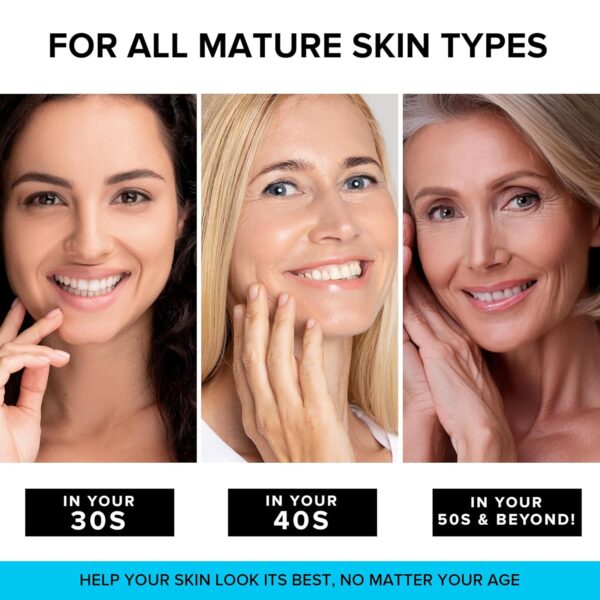 SimplyVital Collagen, Retinol & Hyaluronic Acid Cream - Anti-Aging Face Moisturizer for Face, Firming Skin Care Neck & Décolleté - Made in USA, Daily Moisturizer Face Cream Day & Night - 1.7 fl.oz. - Image 3