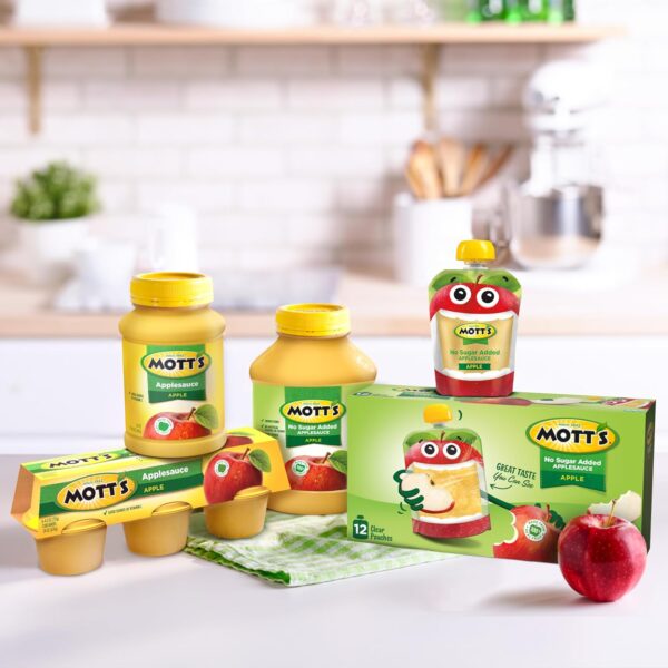 Mott's Applesauce, 4 Oz Cups, 18 Count, No Artificial Flavors, Good Source Of Vitamin C, Nutritious Option For The Whole Family - Image 6