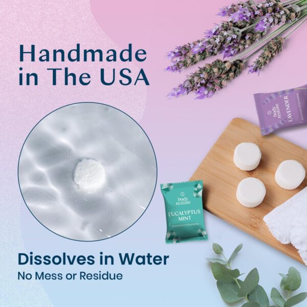 Body Restore Shower Steamers Aromatherapy 6 Pack - Fathers Day Unique Gifts for Dad, Grandpa, Birthday Gift for Mom, Daughter, Son, Best Friend, Travel Essentials, Self Care, Bath Bombs - Bloom - Image 6