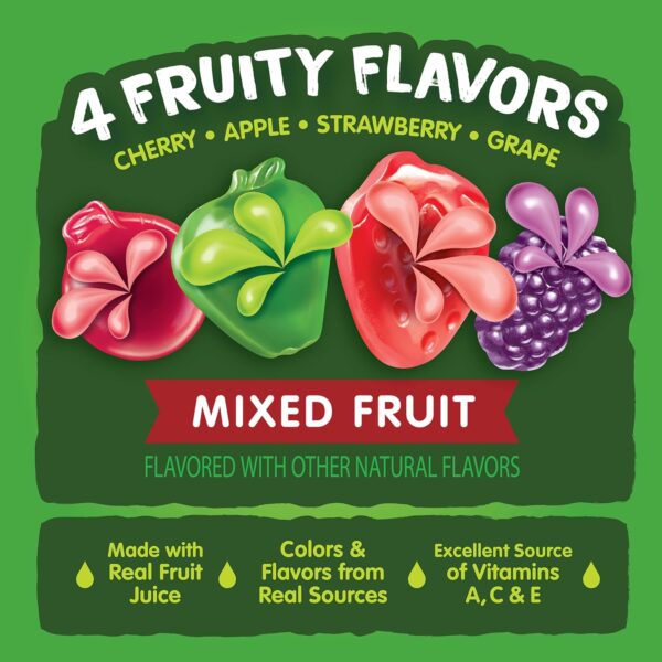 Black Forest, Juicy Burst, Fruit Flavored Snacks, Mixed Fruit Flavors, A Juicy Burst of Natural Flavors, Made with Real Fruit Juice, 0.8 oz 40 ct - Image 6