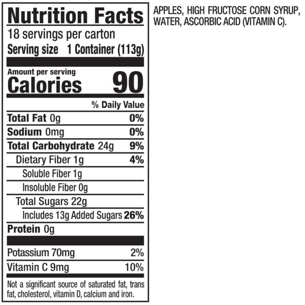 Mott's Applesauce, 4 Oz Cups, 18 Count, No Artificial Flavors, Good Source Of Vitamin C, Nutritious Option For The Whole Family - Image 12