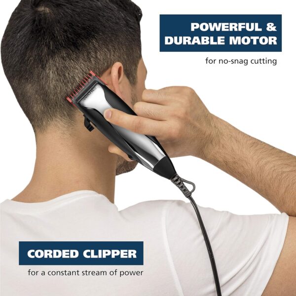 Wahl Home Haircutting Corded Clipper Kit with Adjustable Taper Lever, and 10 Color Coded Guards for Easy Clipping & Trimming - Model 79722 - Image 5